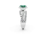 White gold Round Cut Cut Halo Split Shank Prong Setting Ring_14