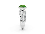 White gold Round Cut Cut Halo Split Shank Prong Setting Ring_14