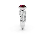 White gold Round Cut Cut Halo Split Shank Prong Setting Ring_14