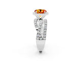 White gold Round Cut Cut Halo Split Shank Prong Setting Ring_14
