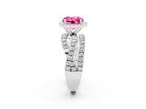 White gold Round Cut Cut Halo Split Shank Prong Setting Ring_14