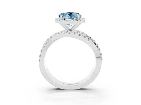 White gold Round Cut Cut Halo Split Shank Prong Setting Ring_15
