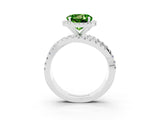 White gold Round Cut Cut Halo Split Shank Prong Setting Ring_15