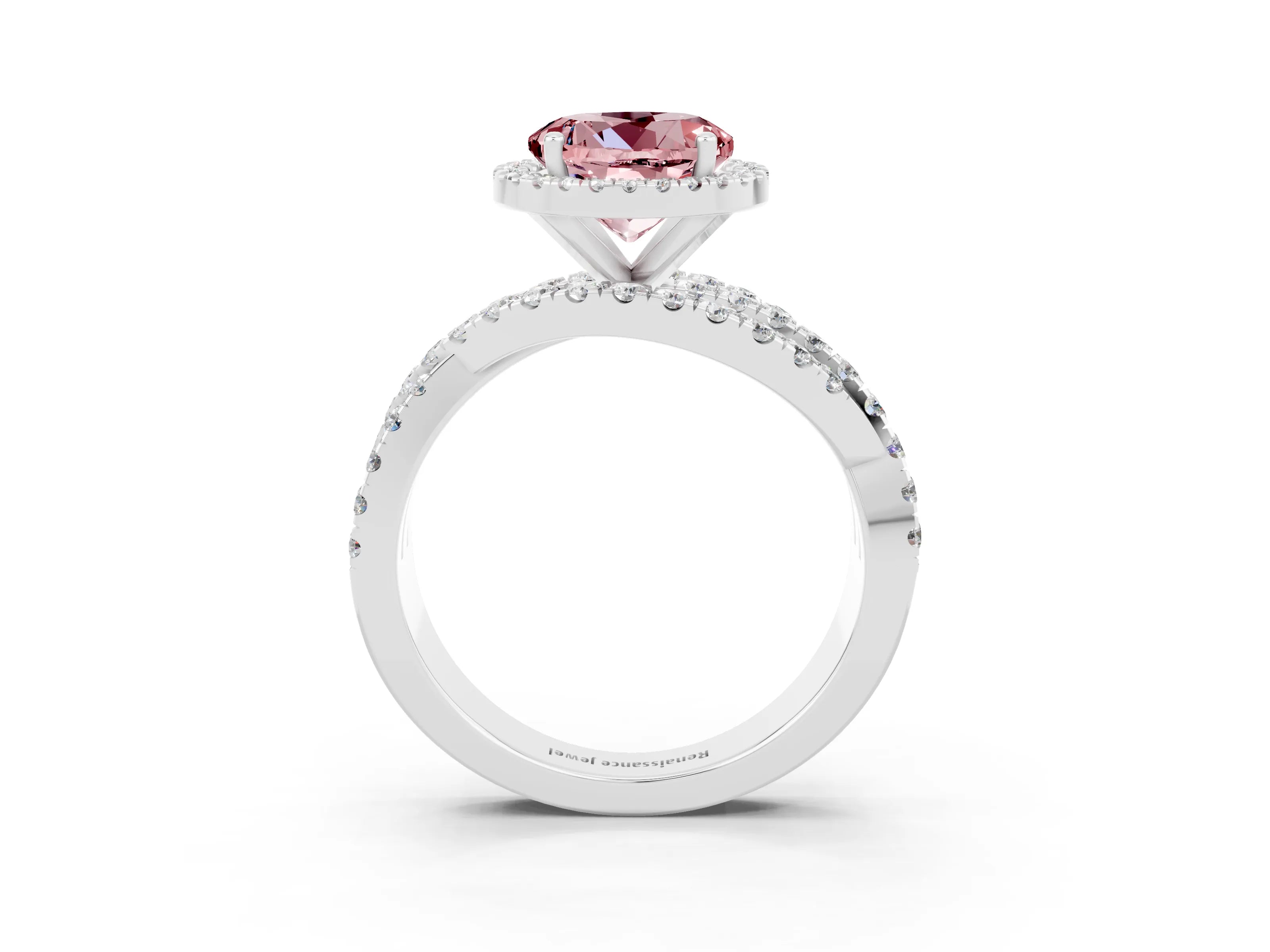 White gold Round Cut Cut Halo Split Shank Prong Setting Ring_15