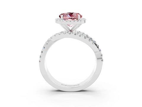White gold Round Cut Cut Halo Split Shank Prong Setting Ring_15