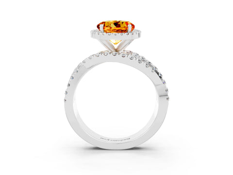 White gold Round Cut Cut Halo Split Shank Prong Setting Ring_15