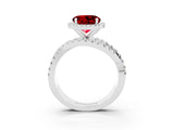 White gold Round Cut Cut Halo Split Shank Prong Setting Ring_15