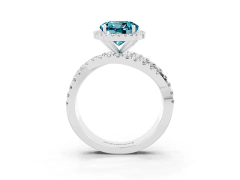 White gold Round Cut Cut Halo Split Shank Prong Setting Ring_15