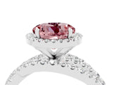 White gold Round Cut Cut Halo Split Shank Prong Setting Ring_16