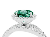 White gold Round Cut Cut Halo Split Shank Prong Setting Ring_16