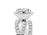White gold Round Cut Cut Halo Split Shank Prong Setting Ring_17