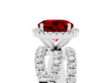 White gold Round Cut Cut Halo Split Shank Prong Setting Ring_17