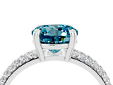 White gold Round Cut Cut Pave Diamond Engagement Ring with Channel Set Band and Four-Prong Setting_4