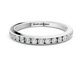 White gold Round Cut Diamond Channel Set Eternity Band_12