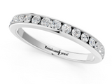 White gold Round Cut Diamond Channel Set Eternity Band_13