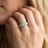 White gold Round Cut Diamond Channel Set Pave Band with Tension Prong Setting_27
