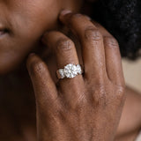 White gold Round Cut Diamond Channel Set Solitaire Ring with Four-Prong Setting_179
