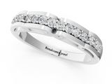 White gold Round Cut Diamond Channel Set White Gold Band_13
