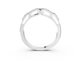 White gold Round Cut Diamond Channel Set White Gold Band_15