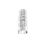 White gold Round Cut Diamond Channel Set White Gold Band_17
