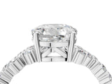 White gold Round Cut Diamond Cluster Pavé Band with Four-Prong Setting_22