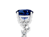 White gold Round Cut Diamond Cluster Pavé Band with Four-Prong Setting_5