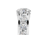 White gold Round Cut Diamond Engagement Ring with Pavé Band and Four-Prong Setting_46