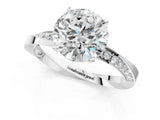 White gold Round Cut Diamond Engagement Ring with Side Stone Accents and Four-Prong Setting_33