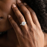 White gold Round Cut Diamond Engagement Ring with Side Stone Accents and Four-Prong Setting_51