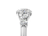 White gold Round Cut Diamond Five-Stone Prong Set White Gold Ring_56