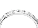 White gold Round Cut Diamond Half-Eternity Band with Shared Prong Setting_16