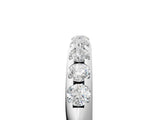 White gold Round Cut Diamond Half-Eternity Band with Shared Prong Setting_17