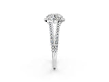 White gold Round Cut Diamond Halo Split Shank Engagement Ring_42