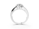 White gold Round Cut Diamond Halo Split Shank Engagement Ring_43