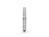 White gold Round Cut Diamond Milgrain Bezel Set Eternity Band_23