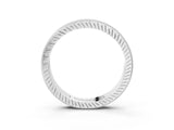 White gold Round Cut Diamond Milgrain Bezel Set Eternity Band_24