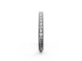 White gold Round Cut Diamond Milgrain Eternity Band with Channel Setting_14