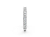 White gold Round Cut Diamond Milgrain Pavé Eternity Band_14