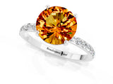 White gold Round Cut Diamond Pavé Band with Six-Prong Setting_1