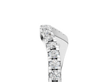 White gold Round Cut Diamond Pavé Curved Band with Shared Prong Setting_17
