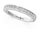 White gold Round Cut Diamond Pavé Eternity Band with Channel Setting_13