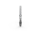 White gold Round Cut Diamond Pavé Eternity Band with Channel Setting_14