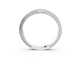 White gold Round Cut Diamond Pavé Eternity Band with Channel Setting_15