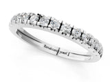 White gold Round Cut Diamond Pavé Eternity Band with Micro Prong Setting_57