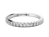 White gold Round Cut Diamond Pavé Set Eternity Band_12