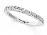 White gold Round Cut Diamond Pavé Set Eternity Band_13
