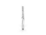 White gold Round Cut Diamond Pavé Set Eternity Band_14