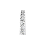 White gold Round Cut Diamond Pavé Set Eternity Band_17