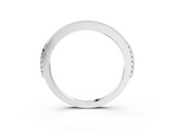 White gold Round Cut Diamond Pavé Set Milgrain Edge Eternity Band_26