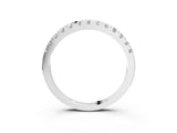 White gold Round Cut Diamond Pavé Set Thin Band_37